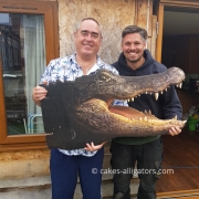 Kane Adams with Shaun Fogget of Crocodiles of the World